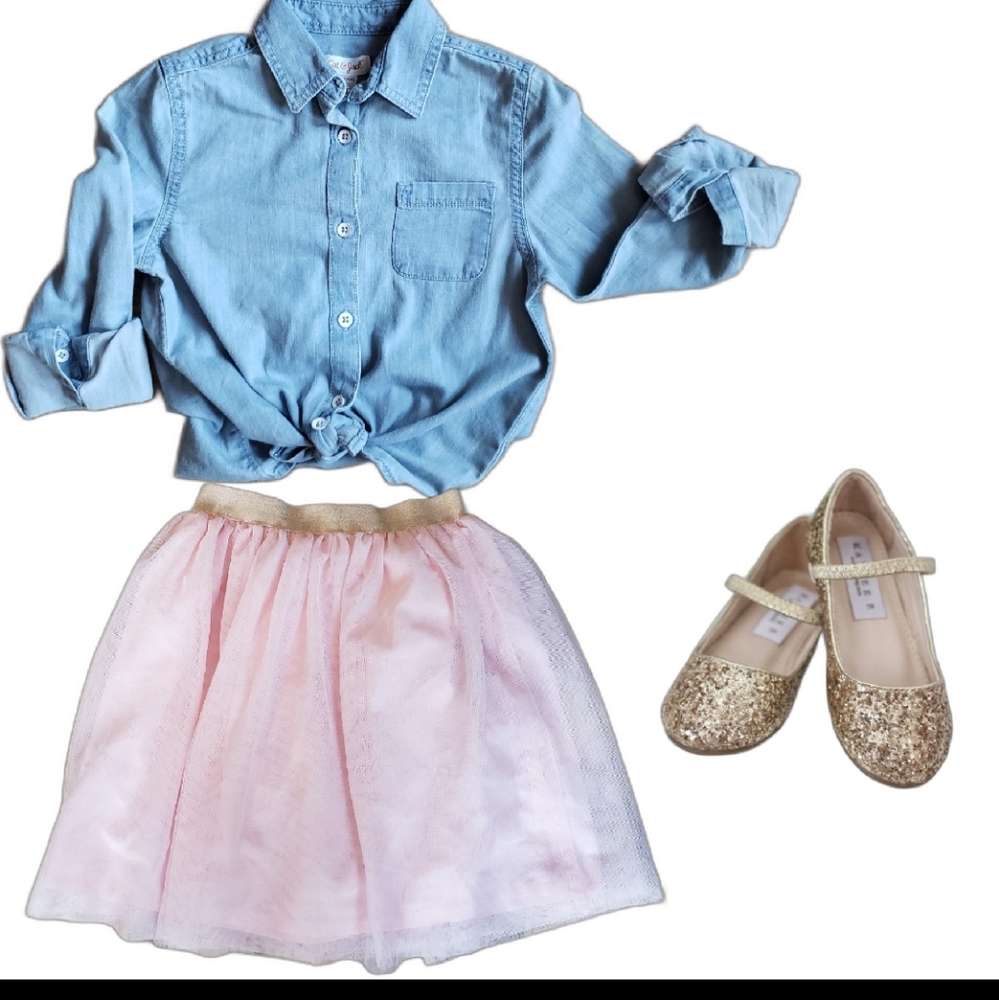 NWT Cat & Jack Denim Shirt